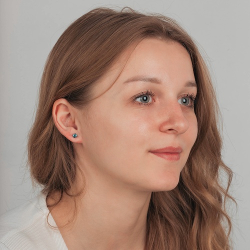 Пусеты Fiore Luna  Montana, SWE2127/1 M S фото 2